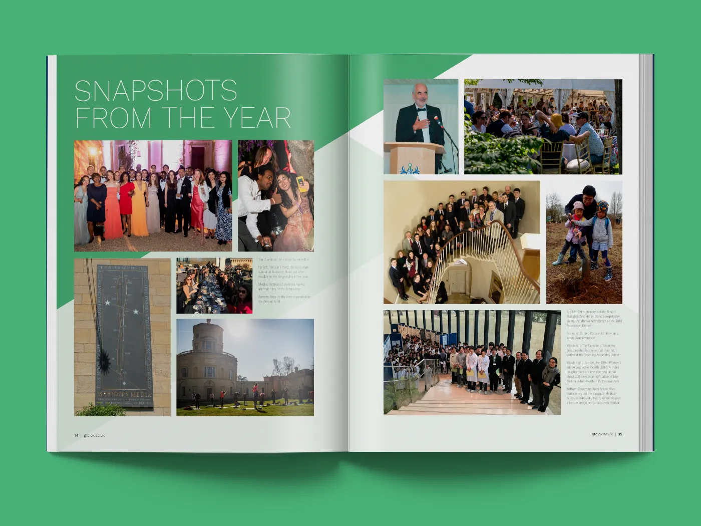 Green Templeton College Observatory Magazine Design