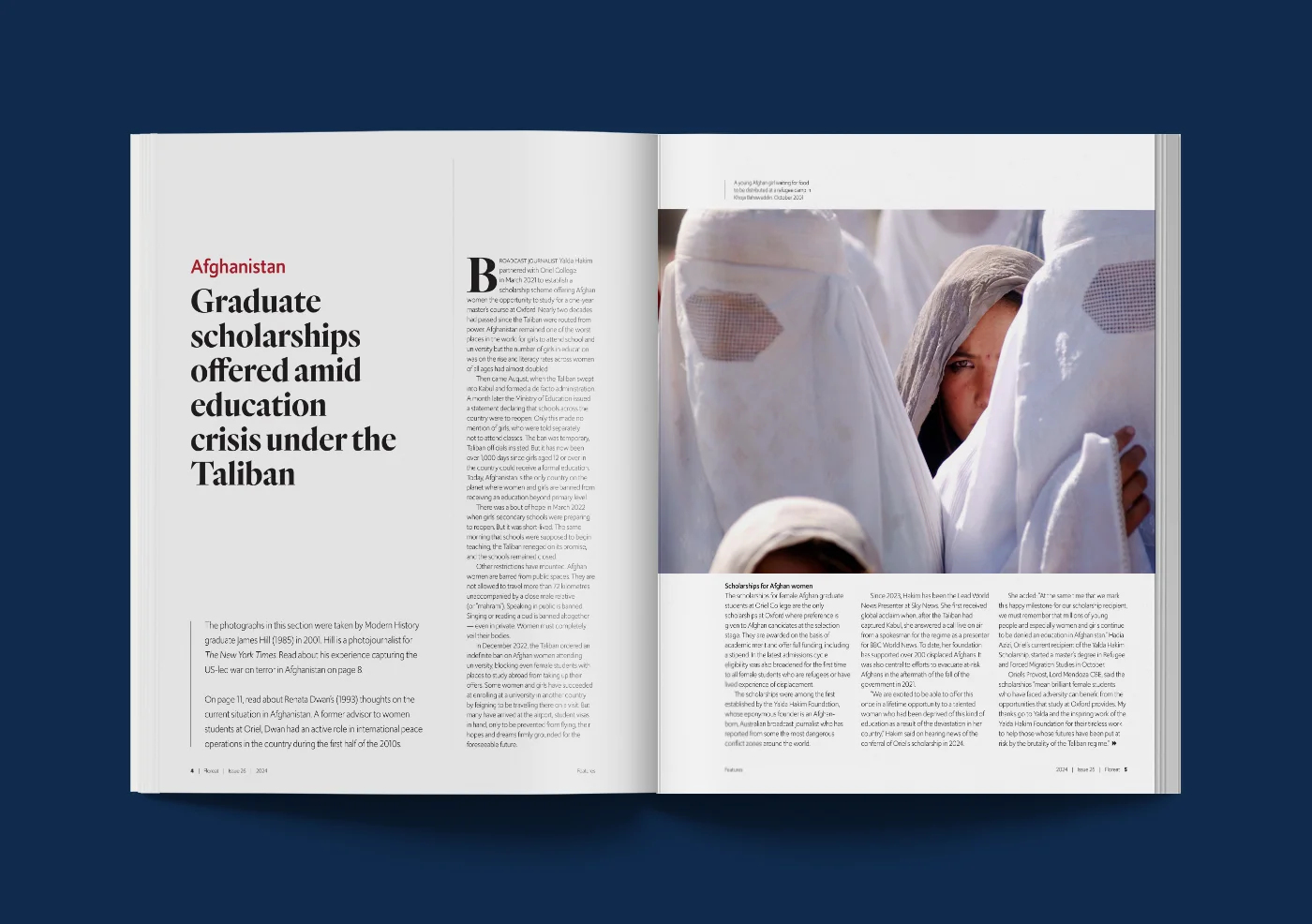 College Magazine Layout Design